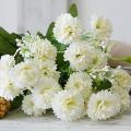 Fly Buy-White Ganda Bunch Artificial Flowers Floral Décor For Home and Office Decorations White Rose-White. 