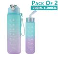 Water Bottles, Glass/Plastic 400 ML Water bottles, Sports water bottles Double walled Keeps Easy to carry for Walking Hiking, school water bottle, Multicolor (1 Piece) coffee mug. 