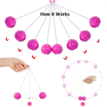 1 PCS Old Style Toy Click Clapping Ball Collision Racket Handball Pressure Relief Ball Professional Clapping Ball, With Free Gift for Kids (Sticker, Golden Scarf pin, Balloon, Pair of Girls Hair Poni). By mall City Zone. 