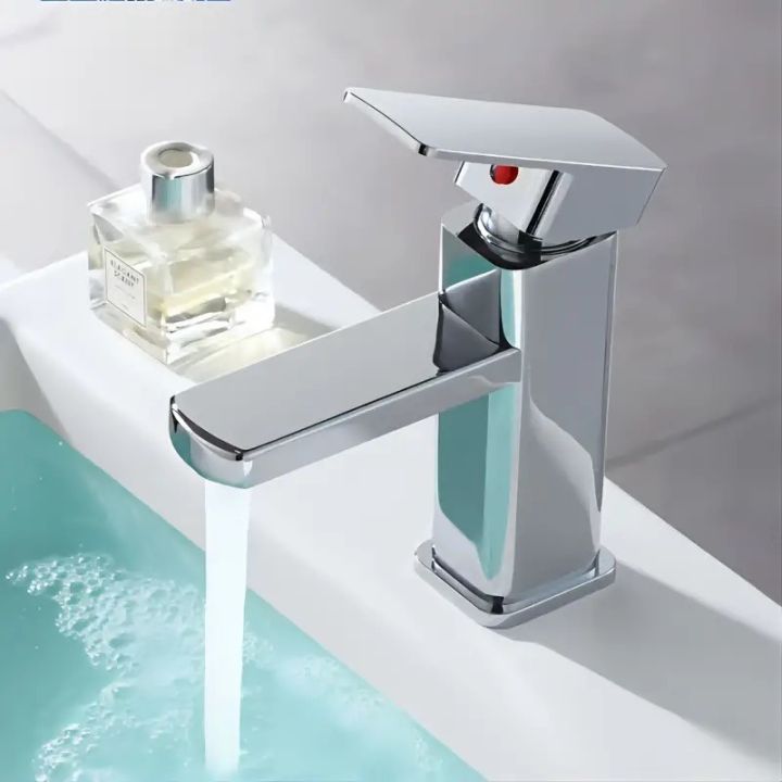 A.B.S Basin Faucet wash Basin wash Basin Hot and Cold Vertical washbasin Bathroom Single Bathroom Cabinet Mixing Valve,Kitchen Sink Taps Interesting Life plastic material with high quality connection pipes