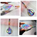 2Pcs Home Decorations: 1 Pcs Sun Catcher Feng Shui Crystals Window Drop Prism & 1 Pcs 10CM Green Turbo Sea Shell Conch. 