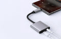 Mcdodo 2-in-1 Gaming Splitter (Type-C) Dual Connector for Android Devices 2-in-1 Splitter for PUBG and Gaming High-Quality Performance. 