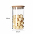 Glass Jar 500ml, Borosilicate High Quality with Rubber Seal to maintain Freshness, Temperature Proof Glass Jars, 500ml Glass jar, Jar for Commercial and domestic use. 