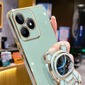 VRQR Luxury Soft Case For infinix Note 30 4G 5G Back Cover Cute 3D Quicksand Astronaut Folding Stand Cover infinix Note 30Pro 40Pro Plus 30 VIP 30i Zero 30 20 GT 20 Pro X6821 X6851 X6853. 