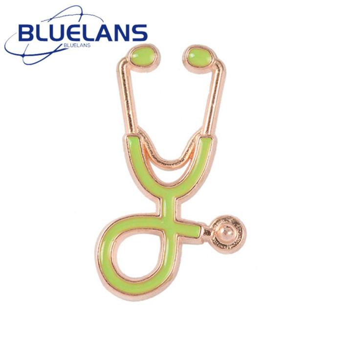 Bag Brooch Creative Cartoon Stethoscope Smooth Edge Lapel Pin