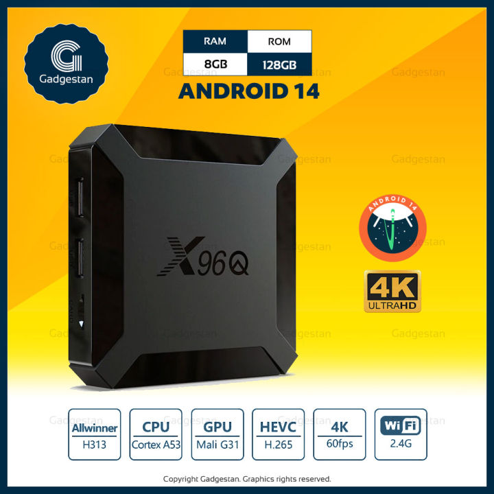 X96Q - 8GB 128GB - Android 14 - 4K - Smart Android Tv Box