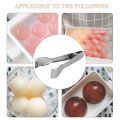 2 Pcs Stainless Steel Ice Tongs with Sawteeth for Ice Bucket Ice Sugar Cubes Coffee Bar Food Serving. 