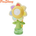 PinShang Sunflower Bubble Machine With Colorful Lights Seven Color Flower Rockable Automatic Bubble Blower Maker Toys Gifts For Kids. 