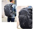 Heavy Waterproof Nylon rain Cover and dust Elastic Adjustable rain Cover 100% Waterproof with Pouch for Laptop Bags and Backpacks School Bag, Luggage Bag Cover - (30L-40L Black). 