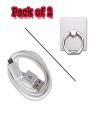 Data Cable For Android Mobile & Ring Holder. 