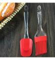 Kitchen Silicon Flat Pastry Brush Multi Purpose Silicon Oil Cooking Brush for Grilling, Tandoor and BBQ (Multi Color). 