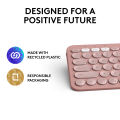 Logitech K380s Pebble Keys 2 Bluetooth Wireless Keyboard - Rose. 