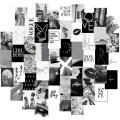 Pack of 20  Black themes Aesthetic wall collage kits Photo Cards of your choice ( Digital High resolution HD Printing). 