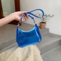 Summer Clear Fluorescent Armpit Jelly Tote Shoulder Bag. 