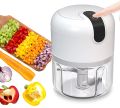 250ml USB Rechargeable Portable Electric Mini Garlic Chopper, Food Chopper, One Touch Operation Mincing Machine Mince Chopper. 