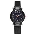 LO 【life waterproof】Net red star watch hot shivering luminous table with the same magnet magnet iron Milan ladies watch. 