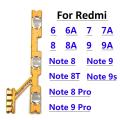 Volume Button Power Switch On Off Button Flex Cable For Xiaomi Redmi 6 6A 7 7A 8 8A 9 9A Note 6 7 8 8T 9 10 Pro 9S Power Flex. 
