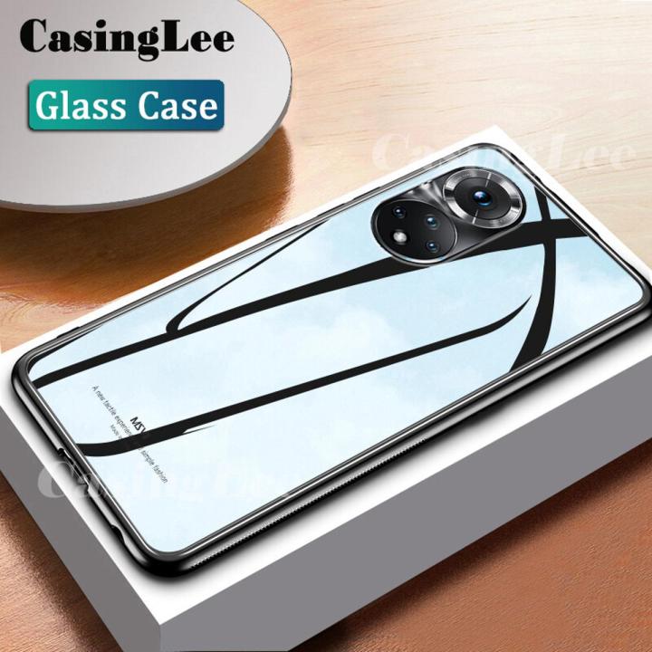 Casinglee For Huawei Nova 9SE case Glass silicon Full Protection Tempered Glass Back cover for Huawei Nova9SE Phone cases