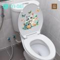 Toilet Bowl Sticker Cartoon Cat Butterflies Toilet Sticker Waterproof Pvc Wall Art for Living Room Bedroom Bathroom Animal Flower Decoration Decal Cartoon Cat Toilet Sticker. 