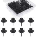 20 Pack Small Nails for Picture Hanging Double-Headed Picture Hangers Nails Wall Nails for Hanging Pictures (Black). 