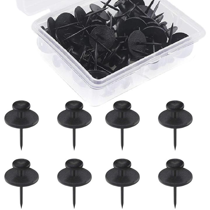 20 Pack Small Nails for Picture Hanging Double-Headed Picture Hangers Nails Wall Nails for Hanging Pictures (Black)