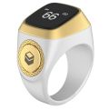 New Digital Tasbih Ring with Tally Counter Prayer Time Vibration Reminder, and Waterproof Design. 
