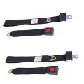 Car Seat Belts Set - Universal 2 Pics Black Color Front Seats Belts. 