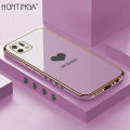 Hontinga for OPPO A16K A16E Back Cover Luxury 6D Plating Cartoon Lover Heart Side Pattern Case Soft Silicone Square Phone Cases. 