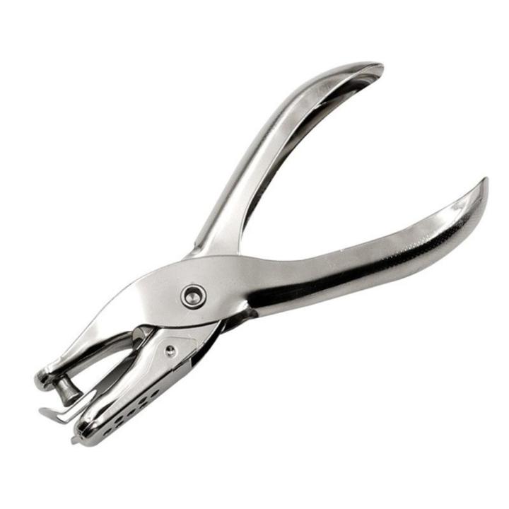 3mm Pore Hole Puncher Manual Handheld 1-8 Pages Capability Paper Punch Metal 6mm Pore Single Hole Punch for Paper Crafting Office Supplies DIY Projects Scrapbooking Stationery Enthusiasts