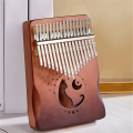 17Keys Kalimba Thumb Piano Solid Wood Veneer Keyboard Musical Instrument Kalimba Finger Piano Gift for Music Lovers. 