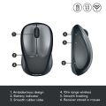 Logitech M235 Wireless Mouse, 2.4 GHz with USB Unifying Receiver, 1000 DPI Optical Tracking, 12 Month Life Battery, PC / Mac / Laptop. 