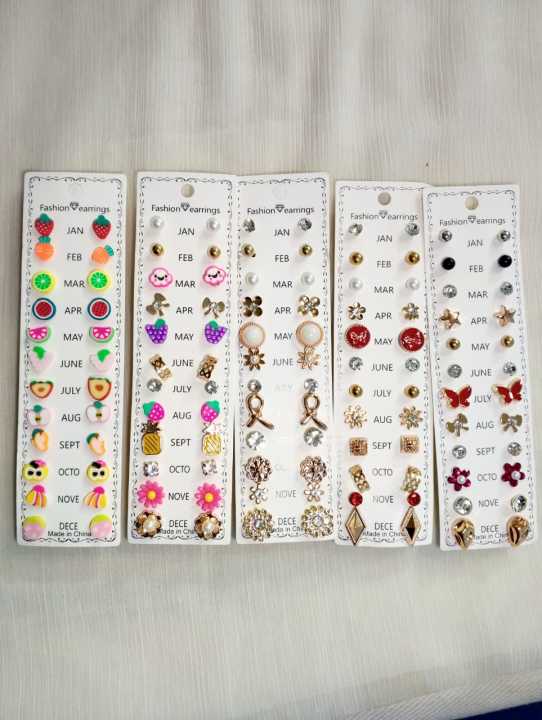 12%20Pairs%20Fashion%20Stud%20Earrings%20Set%20Card%20for%20Girls%20%E2%80%93%20Cute%20Designs%20for%20Little%20and%20Young%20Girls%20-%20Image%202
