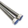 Stainless Steel Hose Water Heater Connector Plumbing Pipe 18"inch Soft Flexible Tube Extendable Corrugated Pipe//. 