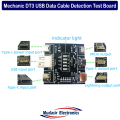 MECHANIC DT3 Data Cable Detection βoard USB Cable Tester Short Circuit On-Off Switching For iOS Android Type-C Test Board Tool. 