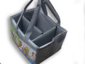 Baby Diaper Caddy Portable Foldable Durable Nursery Essentials Storage Basket Bin And Car Organizer For Wipes Toys Chang Pad Tote Bag Baby Shower Gifts (Grey, 14X9X7 Inch). 