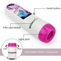 Panda Online Mini Projector Torch Educational Light-up Kids Flashlight Story Book Sleep Projection Lamp. 