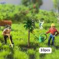 10x Model Tree Train Scenery Railroad Scenery Trees for Architecture Model H 6cm. 
