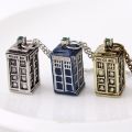 Tardis Necklace Police Box British Telephone Booth London Uk Time Lord Vintage Who Pendant Movie Jewelry Women. 