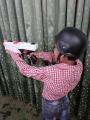 NERF SWAT Outdoor Activity Protective Helmet Toy Black. 