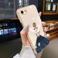 chenyyka For iPhone 7 Plus Case Plating Side Edge Square New Design Clear Princess Girl Phone Cases Pattern Silicone Casing Full Back Cover Camera Protect Shockproof Softcase. 