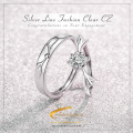 Jewelicious: New 925 Sterling Silver Couple Ring with Crystal Zircon Antler - High Quality Fashion Jewelry for Women. 