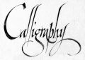 Calligraphy Set-6 qalams+1 black ink+1 plastic ink pot. 