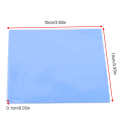 2PCS Thermal Pad, 100mm x 100mm x 1mm CPU Chip Heatsink Cooling Thermal Conductive Silicone Pad.. 