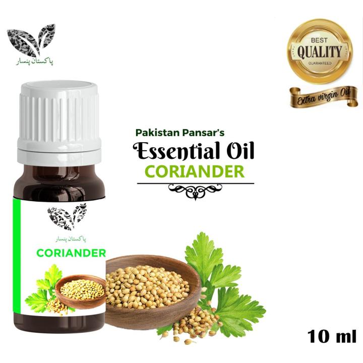 Coriander Aromatherapy Essential Oil -10 ml – Pakistan Pansar Coriander Aromatherapy Essential Oil 100% Pure & Natural – Undiluted