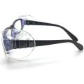 8 Pairs Safety Eye Glasses Side Shields, Slip on Clear Side Shield for Safety Glasses- Fits Most Eyeglasses(M-L). 
