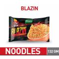 BLAZIN noodles 2x spicy 133 gram pack of 1. 