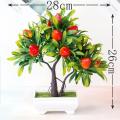 Artificial Fruit Strawberry  Tree Bonsai Home Office Garden Desktop Pot Plants Party Decor For Hotel Garden Wedding Decoration. 