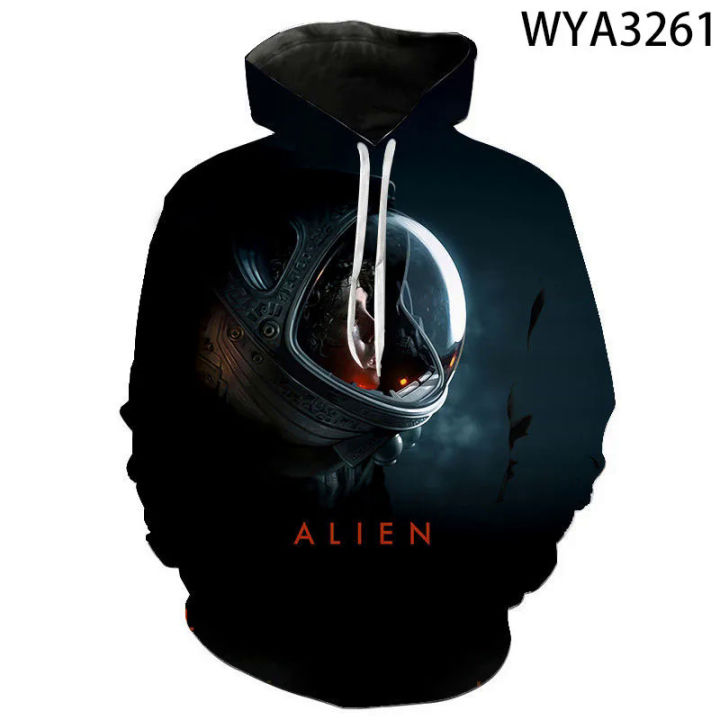 Alien Movie Hoodies Men Women Children Streetwear Sweatshirts 3D Print Fashion Casual Autumn Long Slevee Cool Pullover Clothing