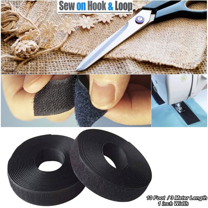 1%20Inch%20Width%20/%2010%20Feet%20long%20Stitchable%20black%20Loop%20And%20Hook%20Velcro%20Patch%20Art%20and%20Craft%20Supplies%20Accessories%20-%20Image%208