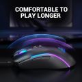 Gaming mouse RGB dpi speed 8000 software supported 7 buttons, rgb lights usb wired mouse eksa EM110. 